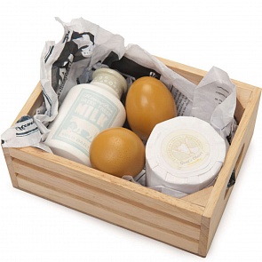 Еда игрушечная - Молоко, яйцо и сыр (Le Toy Van, TV185) 